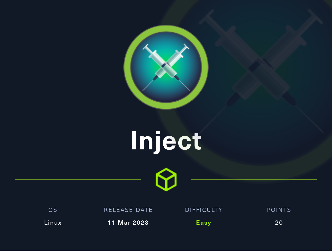 Inject box HTB